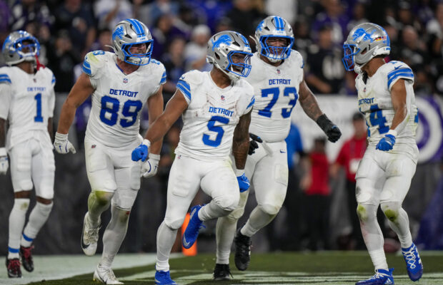 Lions run over the Ravens, sack Lamar Jackson 7 times in a 38-30 win over Baltimore Lions run over the Ravens, sack Lamar Jackson 7 times in a 38-30 win over Baltimore