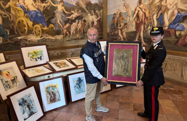 Italy police seize 21 suspected forged Salvador Dali artworks after show opens in Parma Italy police seize 21 suspected forged Salvador Dali artworks after show opens in Parma