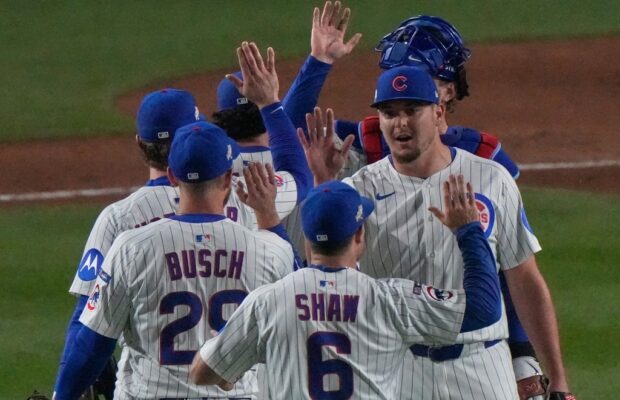 Cubs use 4-run 1st inning to top the Brewers 4-3 and avoid NL Division Series sweep Cubs use 4-run 1st inning to top the Brewers 4-3 and avoid NL Division Series sweep